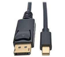 Eaton Tripp Lite Series Mini DisplayPort zu DisplayPort Adapterkabel (Stecker/Stecker), 4K 60 Hz, Schwarz, 6 ft. (1.8 m)