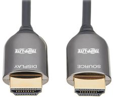 Eaton Tripp Lite Series 8K HDMI Plenum-Rated Fiber Active Optical Kabel (AOC) - 8K UHD @ 60 Hz, HDR, Stecker/Stecker, Schwarz, 15 m