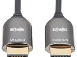 Eaton Tripp Lite Series 8K HDMI Plenum-Rated Fiber Active Optical Kabel (AOC) - 8K UHD @ 60 Hz, HDR, Stecker/Stecker, Schwarz, 20 m