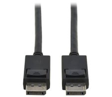 Eaton Tripp Lite Series DisplayPort 2.1 Kabel mit Latching Verbinder (Stecker/Stecker), 8K 60Hz, 40Gbps, HDR, MST, 4:4:4, HDCP 2.2, Schwarz, 6 ft. (1.8 m)