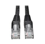 Eaton Tripp Lite Series Cat6 Gigabit Snagless Molded (UTP) Ethernet Kabel (RJ45 Stecker/Stecker), Schwarz, 3 ft. (0.91 m)