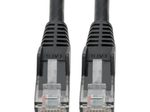 Eaton Tripp Lite Series Cat6 Gigabit Snagless Molded (UTP) Ethernet Kabel (RJ45 Stecker/Stecker), Schwarz, 6-in. (15.24 cm)