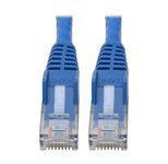 Eaton Tripp Lite Series Cat6 Gigabit Snagless Molded (UTP) Ethernet Kabel (RJ45 Stecker/Stecker), Blue, 6-in. (15.24 cm)