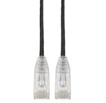 Eaton Tripp Lite Series Cat6 Gigabit Snagless Slim UTP Ethernet Kabel (RJ45 Stecker/Stecker), Schwarz, 5 ft. (1.52 m)