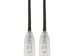 Eaton Tripp Lite Series Cat6 Gigabit Snagless Slim UTP Ethernet Kabel (RJ45 Stecker/Stecker), Schwarz, 6-in. (15.24 cm)