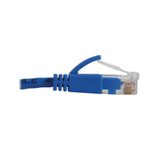 Eaton Tripp Lite Series Cat6a 10G Snagless Molded Slim UTP Ethernet Kabel (RJ45 Stecker/Stecker), PoE, Blue, 7 ft. (2.1 m)