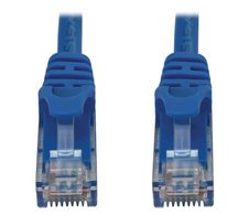 Eaton Tripp Lite Series Cat6a 10G Snagless Molded UTP Ethernet Kabel (RJ45 Stecker/Stecker), PoE, Blue, 50 ft. (15.2 m)