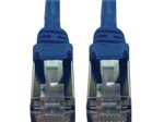 Eaton Tripp Lite Series Cat6a 10G Snagless Shielded Slim STP Ethernet Kabel (RJ45 Stecker/Stecker), PoE, Blue, 10 ft. (3.1 m)