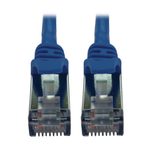 Eaton Tripp Lite Series Cat6a 10G Snagless Shielded Slim STP Ethernet Kabel (RJ45 Stecker/Stecker), PoE, Blue, 25 ft. (7.6 m)
