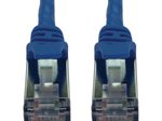 Eaton Tripp Lite Series Cat6a 10G Snagless Shielded Slim STP Ethernet Kabel (RJ45 Stecker/Stecker), PoE, Blue, 3 ft. (0.9 m)
