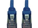 Eaton Tripp Lite Series Cat6a 10G Snagless Shielded Slim STP Ethernet Kabel (RJ45 Stecker/Stecker), PoE, Blue, 7 ft. (2.1 m)