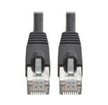 Eaton Tripp Lite Series Cat6a 10G Snagless Shielded STP Ethernet Kabel (RJ45 Stecker/Stecker), PoE, Schwarz, 10 ft. (3.05 m)