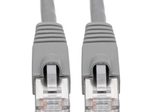 Eaton Tripp Lite Series Cat6a 10G Snagless Shielded STP Ethernet Kabel (RJ45 Stecker/Stecker), PoE, Gray, 6 ft. (1.83 m)
