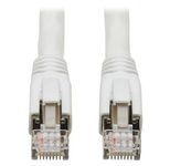 Eaton Tripp Lite Series Cat8 25G/40G Certified Snagless Shielded S/FTP Ethernet Kabel (RJ45 Stecker/Stecker), PoE, White, 6 ft. (1.83 m)