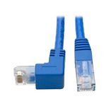 Eaton Tripp Lite Series Down-Angle Cat6 Gigabit Molded UTP Ethernet Kabel (RJ45 Right-Angle Down M zu RJ45 M), Blue, 3 ft. (0.91 m)