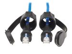 Eaton Tripp Lite Series Industrial Cat6 UTP Ethernet Kabel (RJ45 Stecker/Stecker), 100W PoE, CMR-LP, IP68, Blue, 16 ft. (4.88 m)