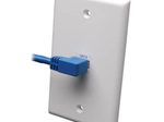 Eaton Tripp Lite Series Left-Angle Cat6 Gigabit Molded UTP Ethernet Kabel (RJ45 Left-Angle M zu RJ45 M), Blue, 10 ft. (3.05 m)