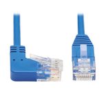 Eaton Tripp Lite Series Right-Angle Cat6 Gigabit Molded Slim UTP Ethernet Kabel (RJ45 Right-Angle M zu RJ45 M), Blue, 10 ft. (3.05 m)