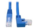Eaton Tripp Lite Series Right-Angle Cat6 Gigabit Molded UTP Ethernet Kabel (RJ45 Right-Angle M zu RJ45 M), Blue, 1 ft. (0.31 m)