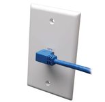 Eaton Tripp Lite Series Right-Angle Cat6 Gigabit Molded UTP Ethernet Kabel (RJ45 Right-Angle M zu RJ45 M), Blue, 10 ft. (3.05 m)
