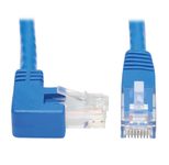 Eaton Tripp Lite Series Right-Angle Cat6 Gigabit Molded UTP Ethernet Kabel (RJ45 Right-Angle M zu RJ45 M), Blue, 15 ft. (4.57 m)