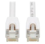 Eaton Tripp Lite Series Safe-IT Cat6a 10G Snagless Antibacterial S/FTP Ethernet Kabel (RJ45 Stecker/Stecker), PoE, White, 25 ft. (7.62 m)