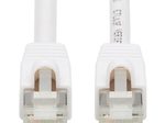 Eaton Tripp Lite Series Safe-IT Cat6a 10G Snagless Antibacterial S/FTP Ethernet Kabel (RJ45 Stecker/Stecker), PoE, White, 3 ft. (0.91 m)