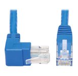 Eaton Tripp Lite Series Up-Angle Cat6 Gigabit Molded UTP Ethernet Kabel (RJ45 Right-Angle Up M zu RJ45 M), Blue, 15 ft. (4.57 m)