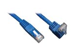 Eaton Tripp Lite Series Up-Angle Cat6 Gigabit Molded UTP Ethernet Kabel (RJ45 Right-Angle Up M zu RJ45 M), Blue, 3 ft. (0.91 m)