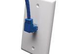 Eaton Tripp Lite Series Up-Angle Cat6 Gigabit Molded UTP Ethernet Kabel (RJ45 Right-Angle Up M zu RJ45 M), Blue, 5 ft. (1.52 m)