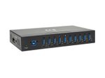 Eaton Tripp Lite Series 10-Port Industrial-Grade USB 3.0 SuperSpeed Hub - 20 kV ESD Immunity, Metal Housing, Mountable