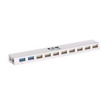 Eaton Tripp Lite Series 10-Port USB 3.0 / USB 2.0 Combo Hub - USB Charging, 2 USB 3.0 & 8 USB 2.0 Ports