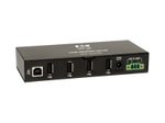 Eaton Tripp Lite Series 4-Port Industrial-Grade USB 2.0 Hub - 15 kV ESD Immunity, Metal Housing, Mountable