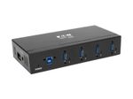 Eaton Tripp Lite Series 4-Port Industrial-Grade USB 3.0 SuperSpeed Hub - 20 kV ESD Immunity, Metal Housing, Mountable