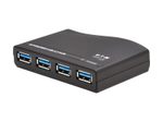 Eaton Tripp Lite Series 4-Port USB-A Mini Hub - USB 3.2 Gen 1, International Plug Adapters