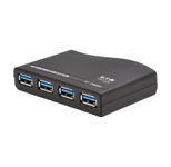 Eaton Tripp Lite Series 4-Port USB-A Mini Hub - USB 3.2 Gen 1, International Plug Adapters