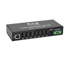 Eaton Tripp Lite Series 7-Port Industrial-Grade USB 2.0 Hub - 15 kV ESD Immunity, Metal Housing, Mountable