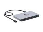 Eaton Tripp Lite Series Thunderbolt 3 Dock mit USB-C Compatibility, Dual Display - 8K DisplayPort, USB 3.2 Gen 2 10G, USB-A/USB-C Hub, GbE, International Plug Adapters