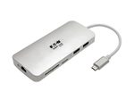 Eaton Tripp Lite Series USB-C Dock - 4K HDMI, USB 3.2 Gen 1, USB-A/C Hub, GbE, Memory Card, 60W PD Charging