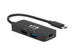 Eaton Tripp Lite Series USB-C Multiport Adapter - HDMI 4K 60 Hz, 4:4:4, HDR, USB-A, 100W PD Charging, Schwarz