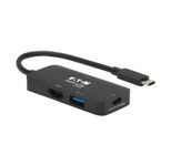 Eaton Tripp Lite Series USB-C Multiport Adapter - HDMI 4K 60 Hz, 4:4:4, HDR, USB-A, 100W PD Charging, Schwarz