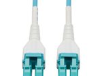 Eaton Tripp Lite Series 100G Duplex Multimode 50/125 OM4 Armored Fiber Optic Kabel (LC/LC Duplex Stecker/Stecker), LSZH, Aqua, 100 m (328 ft.)