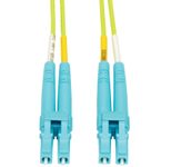 Eaton Tripp Lite Series 100G Duplex Multimode 50/125 OM5 LSZH Fiber Optic Kabel (LC/LC), Lime Green, 2 m