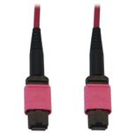 Eaton Tripp Lite Series 100G Multimode 50/125 OM4 Fiber Optic Kabel (12F MTP/MPO-PC F/F), LSZH, Magenta, 3 m (9.8 ft.)