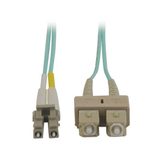 Eaton Tripp Lite Series 10Gb Duplex Multimode 50/125 OM3 LSZH Fiber Patch Kabel (LC/SC) - Aqua, 5M (16 ft.)