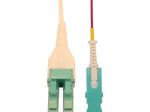 Eaton Tripp Lite Series 40/100/400G Multimode 50/125 OM4 Fiber Optic Kabel (Duplex SN-PC zu Duplex LC-PC Stecker/Stecker), 3 m