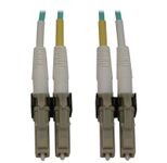 Eaton Tripp Lite Series 400G Multimode 50/125 OM3 Switchable Fiber Optic Kabel (Duplex LC-PC Stecker/Stecker), 1 m