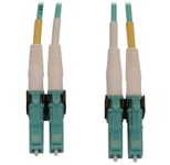 Eaton Tripp Lite Series 400G Multimode 50/125 OM4 Switchable Fiber Optic Kabel (Duplex LC-PC Stecker/Stecker), 10 m