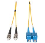 Eaton Tripp Lite Series Duplex Singlemode 9/125 Fiber Patch Kabel (SC/ST), 15M (50 ft.)