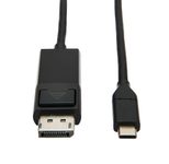 Eaton Tripp Lite Series USB-C zu DisplayPort Adapterkabel (Stecker/Stecker), 4K 60 Hz, HDR, verriegelbarer DP-Anschluss, 3 ft. (0.9 m)